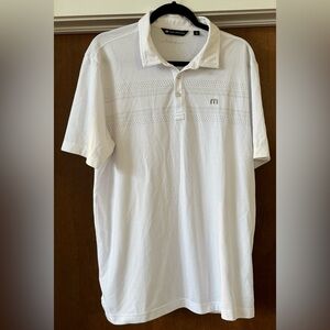 Travis Mathew White Polo Shirt